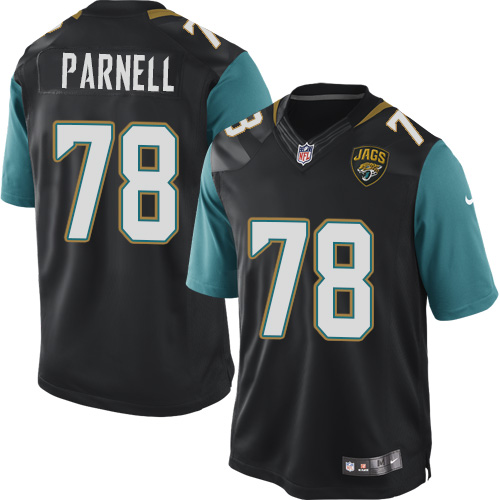 Youth Elite Jermey Parnell Nike Jersey Black Alternate - #78 NFL Jacksonville Jaguars